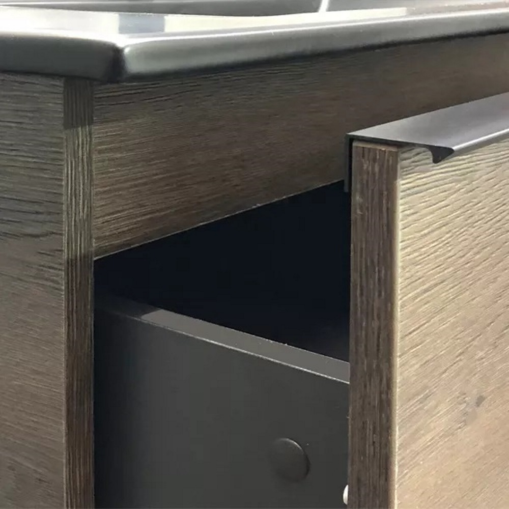 Тумба подвесная Comforty Франкфурт 91 с раковиной 90E Дуб шоколадно-коричневый 00-00002048CF Тумба подвесная Comforty Франкфурт 91 с раковиной 90E Дуб шоколадно-коричневый 00-00002048CF — изображение 4