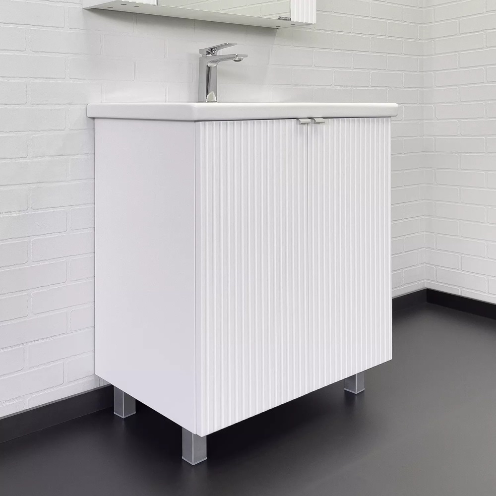 Тумба напольная Comforty Лима 70 с раковиной Como 70 Белый матовый 00-00004892CF Тумба напольная Comforty Лима 70 с раковиной Como 70 Белый матовый 00-00004892CF