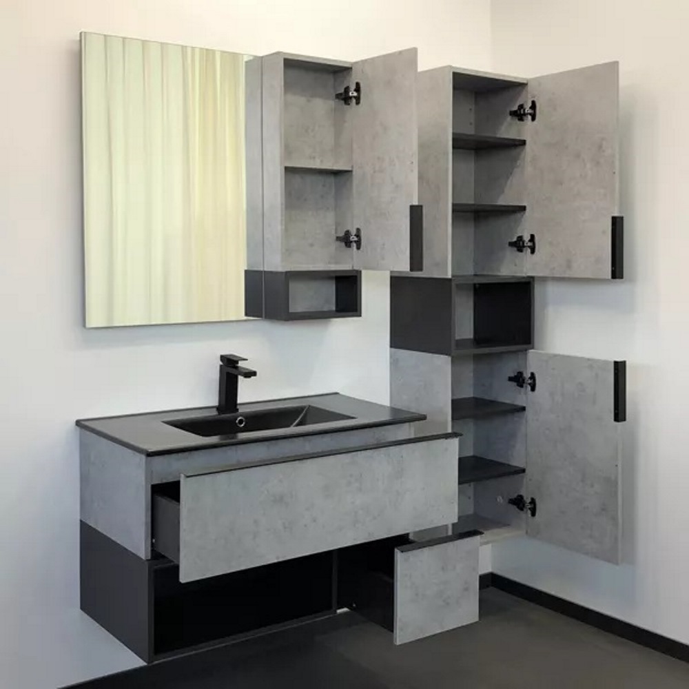 Тумба подвесная Comforty Франкфурт 91 с раковиной 90E Бетон светлый 00-00006503CF Тумба подвесная Comforty Франкфурт 91 с раковиной 90E Бетон светлый 00-00006503CF — изображение 3