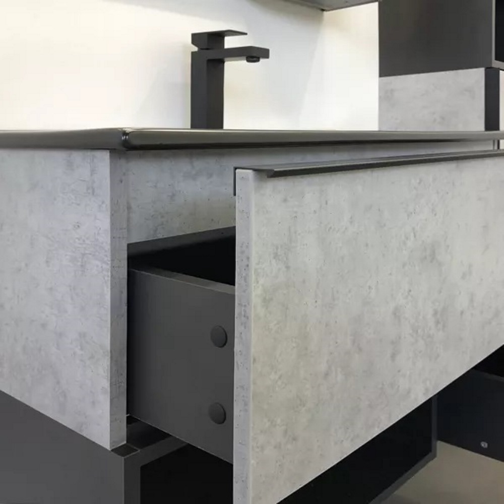 Тумба подвесная Comforty Франкфурт 91 с раковиной 90E Бетон светлый 00-00006503CF Тумба подвесная Comforty Франкфурт 91 с раковиной 90E Бетон светлый 00-00006503CF — изображение 4