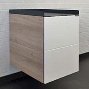 Тумба подвесная Comforty Таллин 40 Белый / Дуб натуральный 00-00009968CF