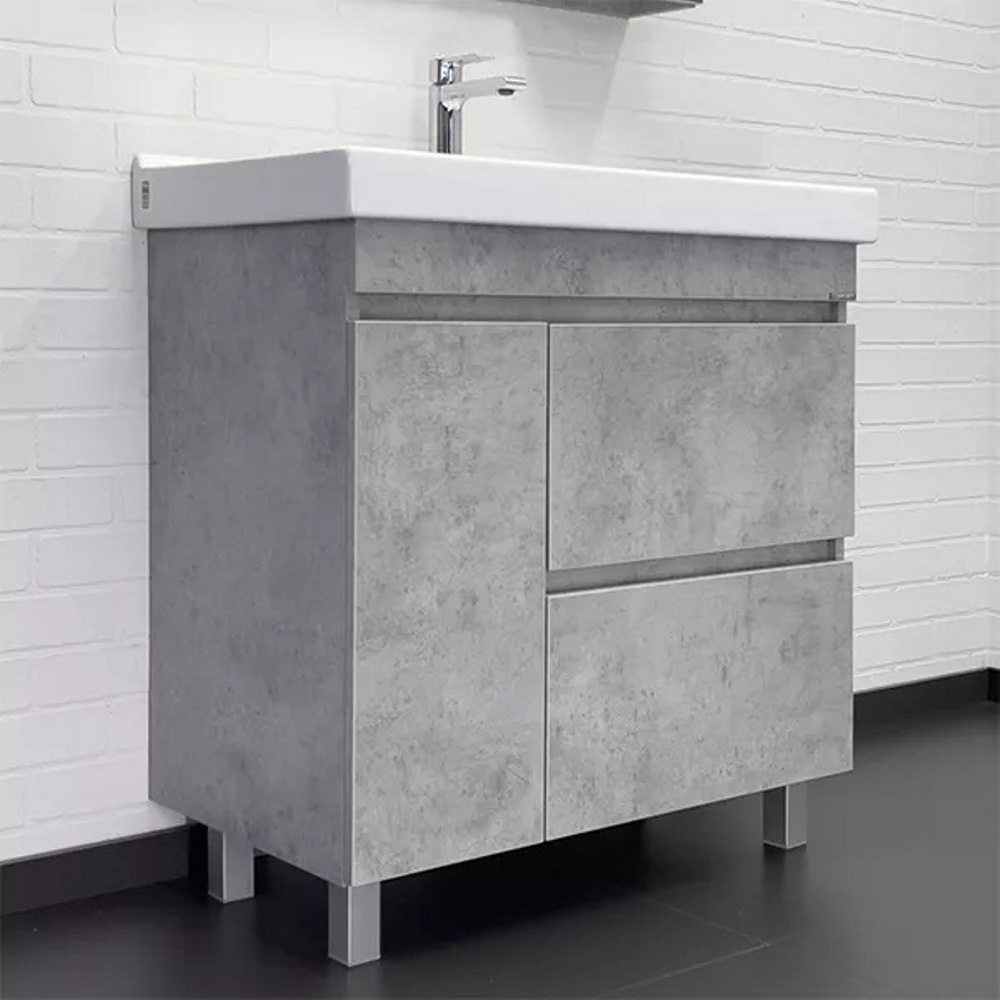 Тумба напольная Comforty Осло 80 с раковиной Fest 80 F01 Бетон светлый 00-00012959CF Тумба напольная Comforty Осло 80 с раковиной Fest 80 F01 Бетон светлый 00-00012959CF