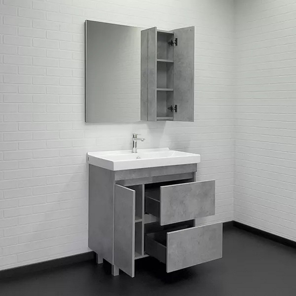 Тумба напольная Comforty Осло 80 с раковиной Fest 80 F01 Бетон светлый 00-00012959CF Тумба напольная Comforty Осло 80 с раковиной Fest 80 F01 Бетон светлый 00-00012959CF — изображение 3