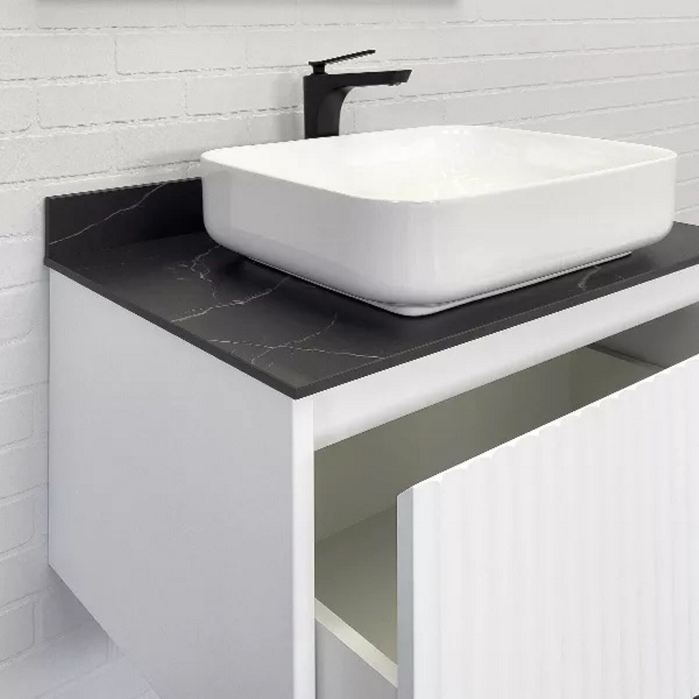Тумба подвесная Comforty Марсель 75 со столешницей под мрамор Калакатта Блэк c раковиной T-Y9378 Белый матовый 00-00013395CF Тумба подвесная Comforty Марсель 75 со столешницей под мрамор Калакатта Блэк c раковиной T-Y9378 Белый матовый 00-00013395CF — изображение 5