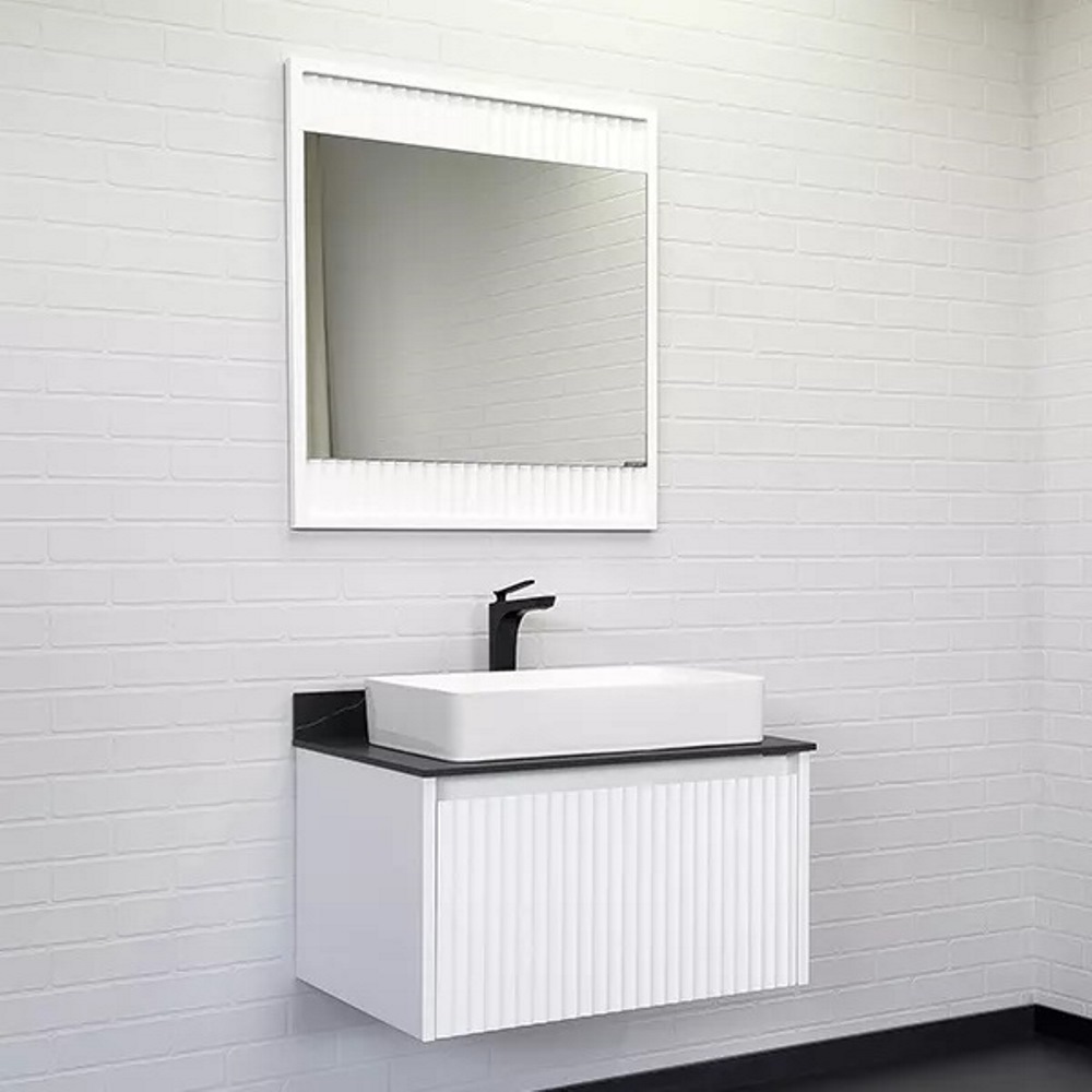 Тумба подвесная Comforty Марсель 75 со столешницей Калакатта Блэк c раковиной 78189 Белый матовый 00-00013396CF Тумба подвесная Comforty Марсель 75 со столешницей Калакатта Блэк c раковиной 78189 Белый матовый 00-00013396CF — изображение 2