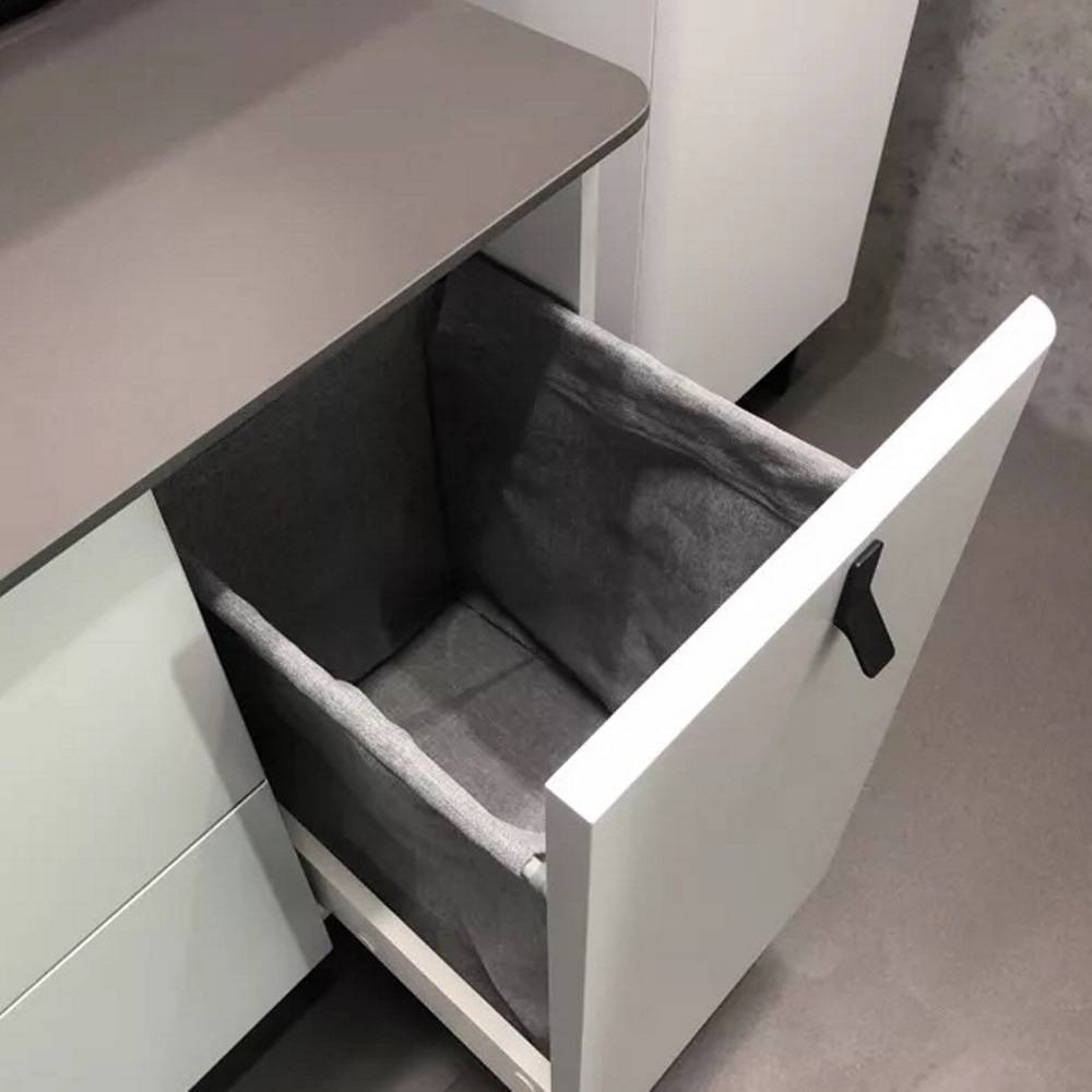 Тумба напольная Comforty Сорренто 90 с черной столешницей c раковиной 9110 Светло-серый 00-00013520CF Тумба напольная Comforty Сорренто 90 с черной столешницей c раковиной 9110 Светло-серый 00-00013520CF — изображение 5