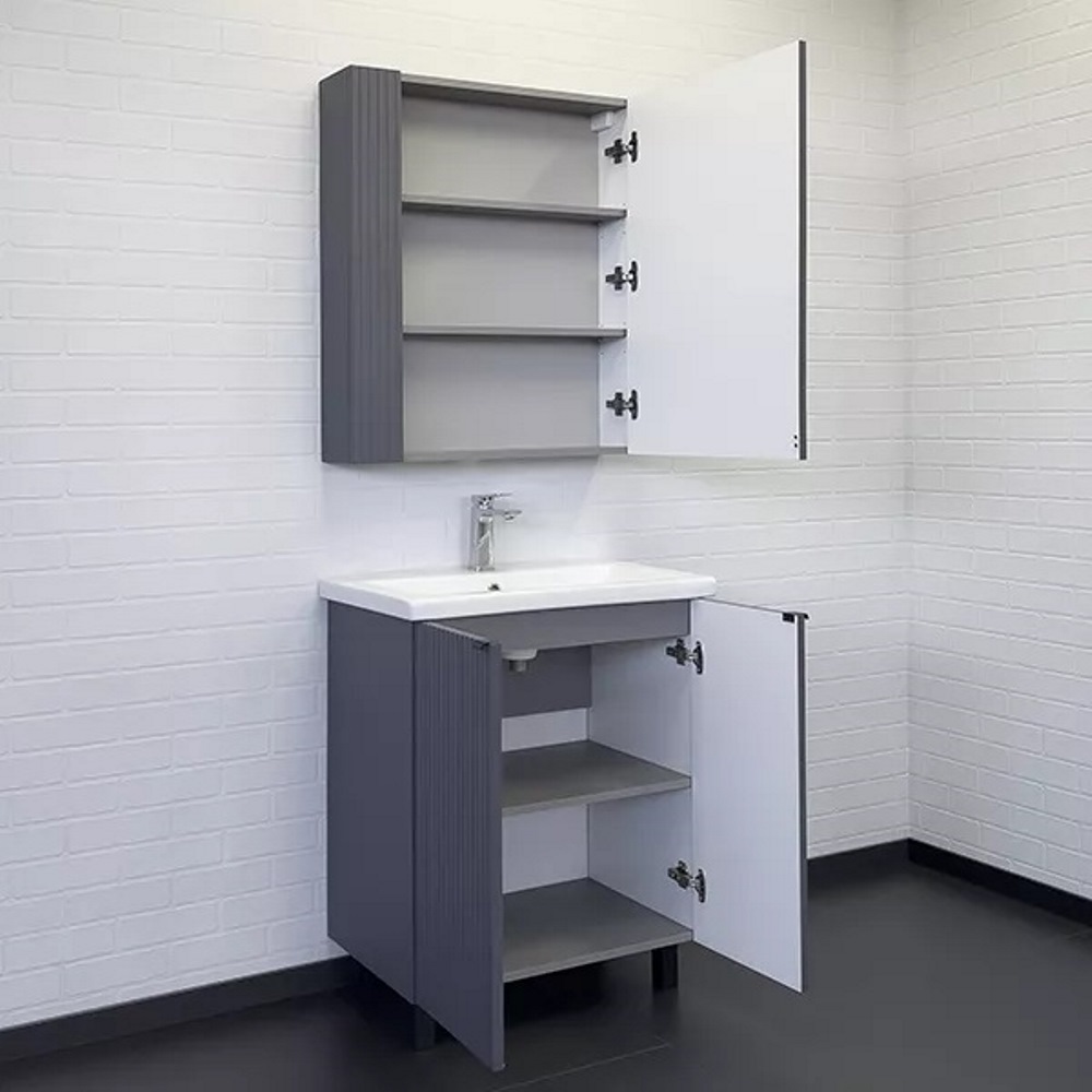 Тумба напольная Comforty Лима 70 с раковиной Como 70 Антрацит 00-00013686CF Тумба напольная Comforty Лима 70 с раковиной Como 70 Антрацит 00-00013686CF — изображение 3