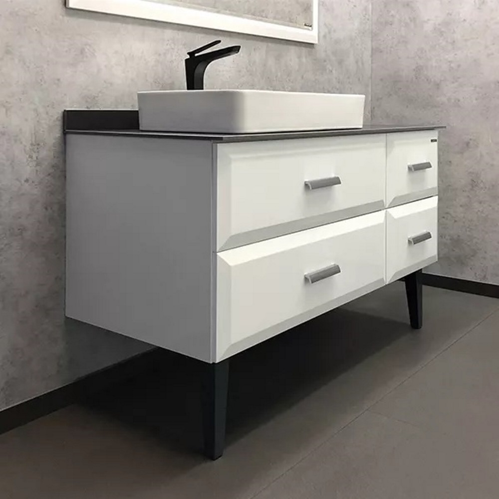 Тумба напольная Comforty Империя 120 с графитовой столешницей и раковиной 78189 Белый глянцевый 00-00013788CF Тумба напольная Comforty Империя 120 с графитовой столешницей и раковиной 78189 Белый глянцевый 00-00013788CF