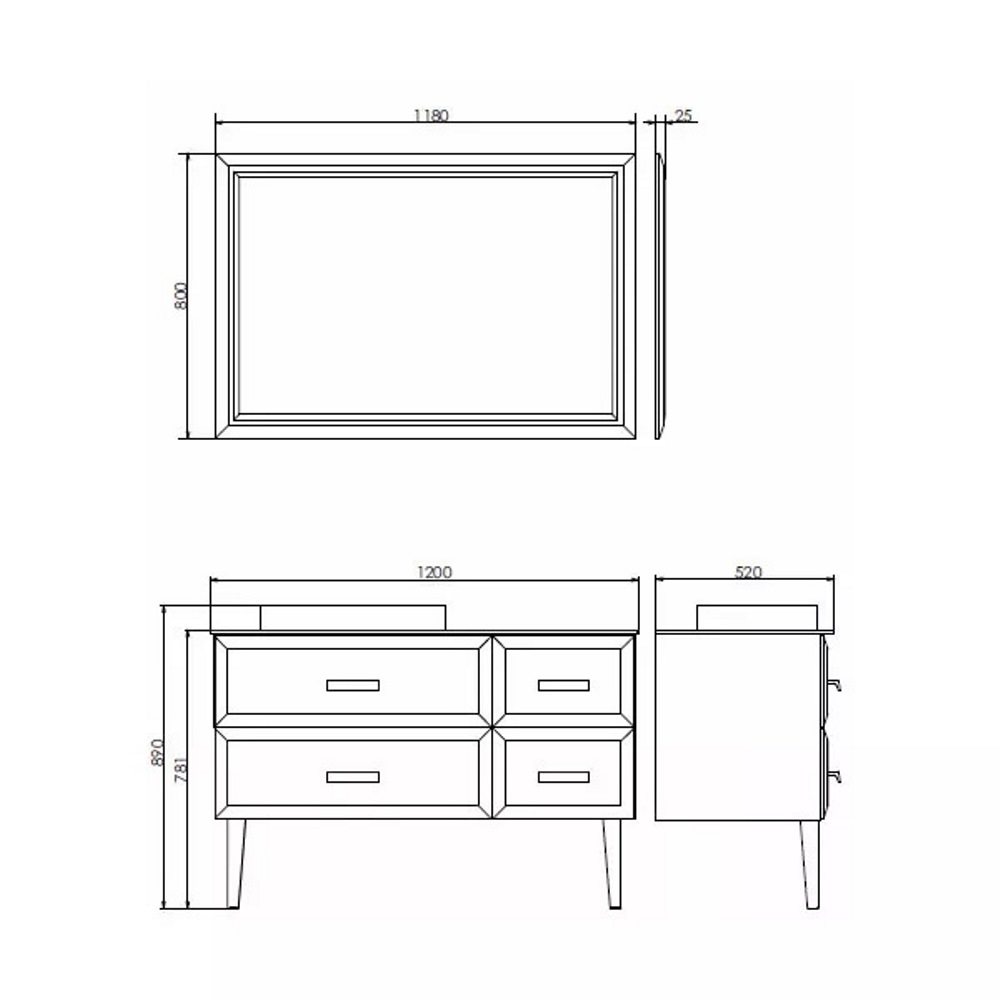 Тумба напольная Comforty Империя 120 с графитовой столешницей и раковиной 78189 Белый глянцевый 00-00013788CF Тумба напольная Comforty Империя 120 с графитовой столешницей и раковиной 78189 Белый глянцевый 00-00013788CF — изображение 5
