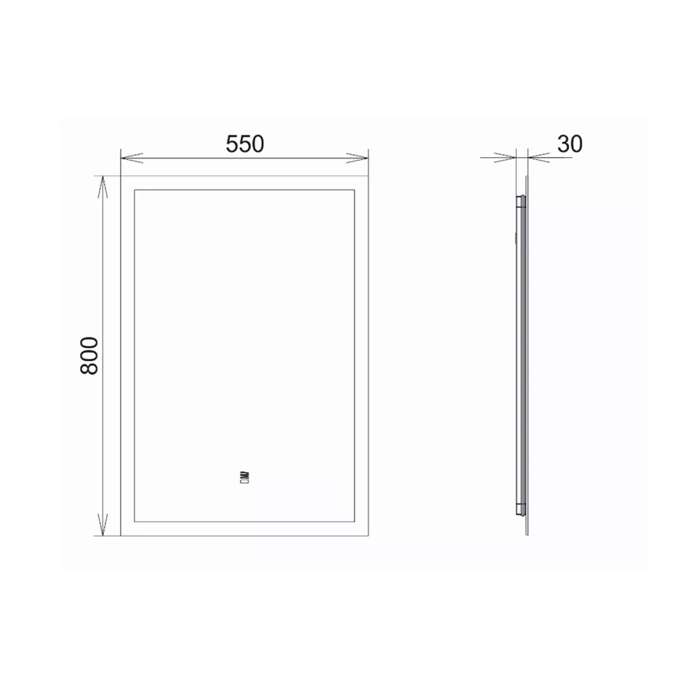 Зеркало Comforty Эдельвейс 55 с подсветкой, бесконтактный сенсор 00-00014239CF Зеркало Comforty Эдельвейс 55 с подсветкой, бесконтактный сенсор 00-00014239CF — изображение 4
