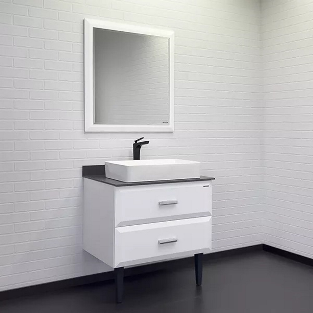 Тумба напольная Comforty Империя 80 с графитовой столешницей c раковиной 78189 Белый глянцевый 00-00014817CF Тумба напольная Comforty Империя 80 с графитовой столешницей c раковиной 78189 Белый глянцевый 00-00014817CF — изображение 2