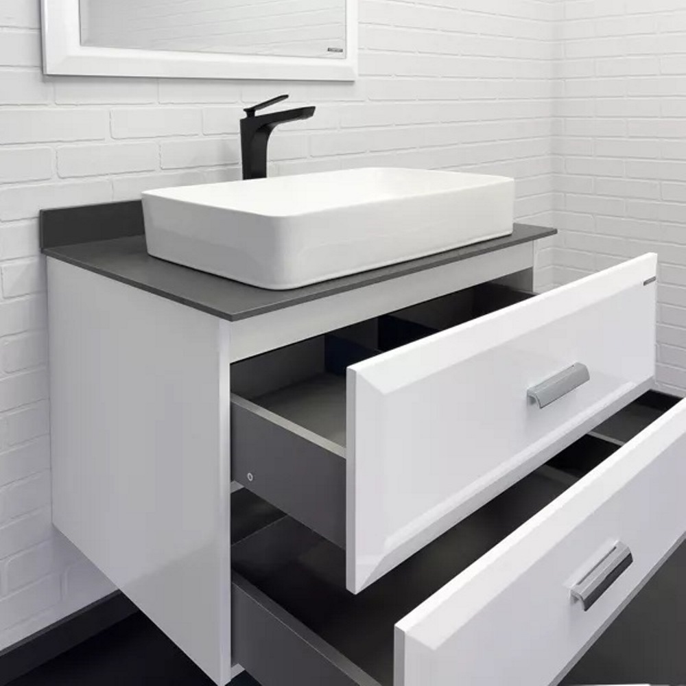 Тумба напольная Comforty Империя 80 с графитовой столешницей c раковиной 78189 Белый глянцевый 00-00014817CF Тумба напольная Comforty Империя 80 с графитовой столешницей c раковиной 78189 Белый глянцевый 00-00014817CF — изображение 3