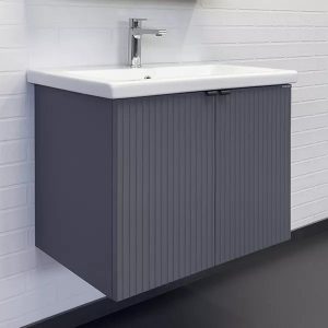 Тумба подвесная Comforty Лима 70 с раковиной Como 70 Антрацит 00-00015478CF