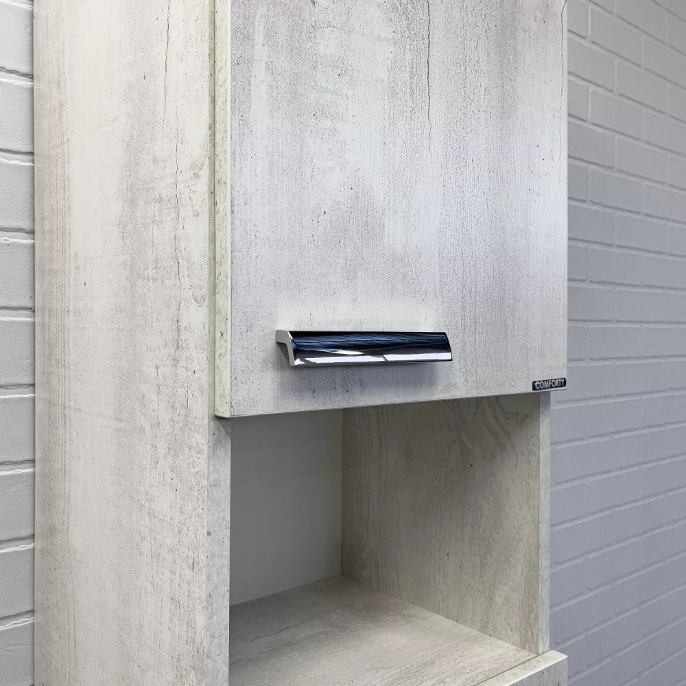 Пенал подвесной Comforty Никосия 35 Дуб белый 00-00015953CF Пенал подвесной Comforty Никосия 35 Дуб белый 00-00015953CF — изображение 3