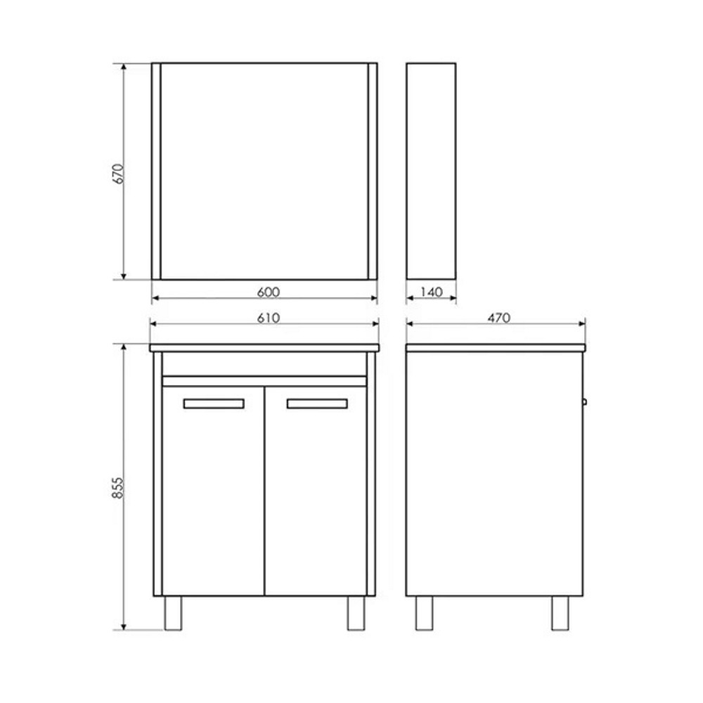 Тумба напольная Comforty Тулуза 61 с раковиной 60E Сосна лоредо 00-00016586CF Тумба напольная Comforty Тулуза 61 с раковиной 60E Сосна лоредо 00-00016586CF — изображение 5