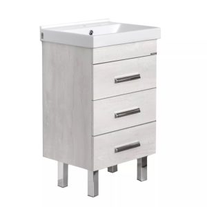 Тумба напольная Comforty Никосия 50 с раковиной Fest 50 F01 Дуб белый 00-00017092CF Тумба напольная Comforty Никосия 50 с раковиной Fest 50 F01 Дуб белый 00-00017092CF