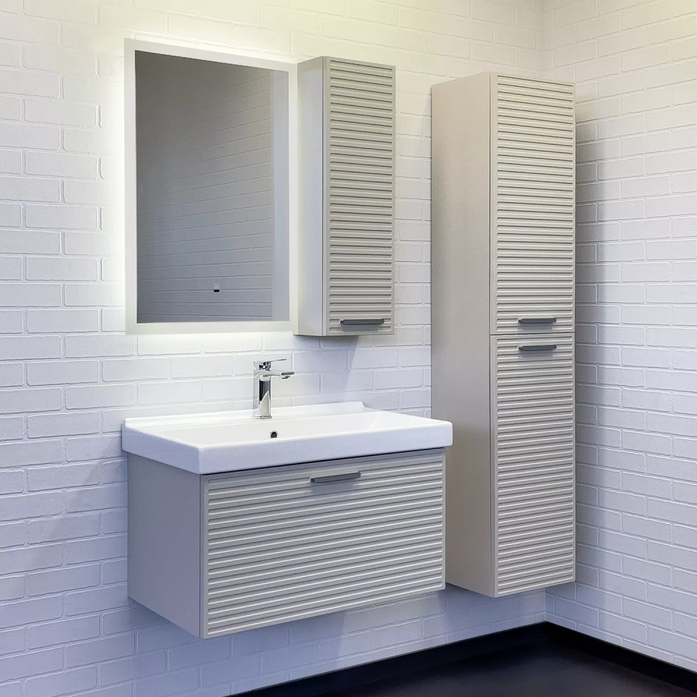 Пенал подвесной Comforty Касабланка 35 Серый шелк 00-00017851CF Пенал подвесной Comforty Касабланка 35 Серый шелк 00-00017851CF — изображение 3