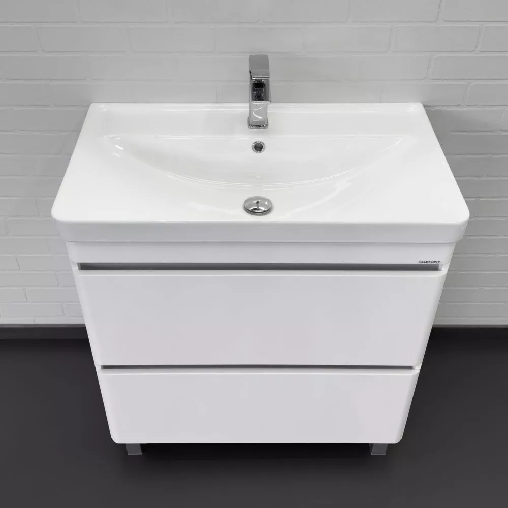 Тумба напольная Comforty Валдай 81 с раковиной 4480 Белый матовый 00-00019070CF Тумба напольная Comforty Валдай 81 с раковиной 4480 Белый матовый 00-00019070CF — изображение 3