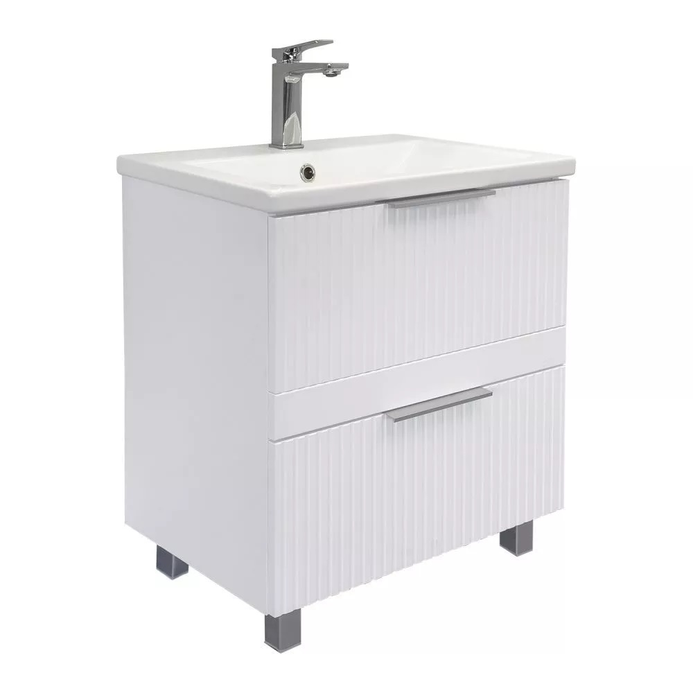 Тумба напольная Comforty Лима 60 с раковиной Como 60 Белый матовый 00-00019173CF Тумба напольная Comforty Лима 60 с раковиной Como 60 Белый матовый 00-00019173CF