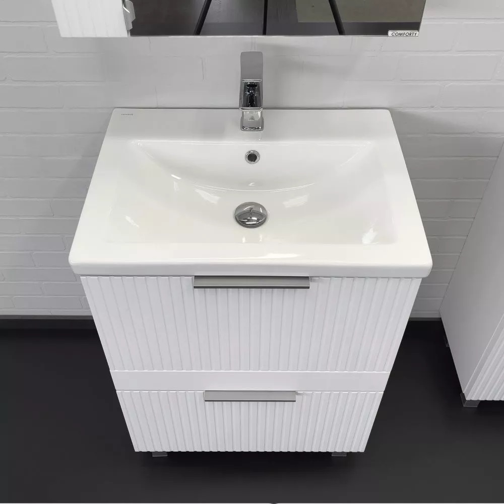 Тумба напольная Comforty Лима 60 с раковиной Como 60 Белый матовый 00-00019173CF Тумба напольная Comforty Лима 60 с раковиной Como 60 Белый матовый 00-00019173CF — изображение 3