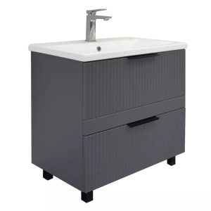 Тумба напольная Comforty Лима 70 с раковиной Como 70 Антрацит 00-00019179CF Тумба напольная Comforty Лима 70 с раковиной Como 70 Антрацит 00-00019179CF