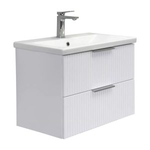 Тумба подвесная Comforty Лима 70 с раковиной Como 70 Белый матовый 00-00019188CF