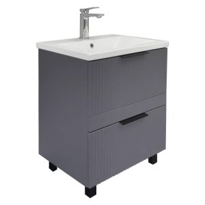 Тумба напольная Comforty Лима 60 с раковиной Como 60 Антрацит 00-00019209CF Тумба напольная Comforty Лима 60 с раковиной Como 60 Антрацит 00-00019209CF