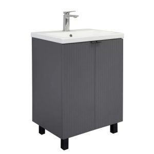 Тумба напольная Comforty Лима 60 с раковиной Como 60 Антрацит 00-00019240CF Тумба напольная Comforty Лима 60 с раковиной Como 60 Антрацит 00-00019240CF