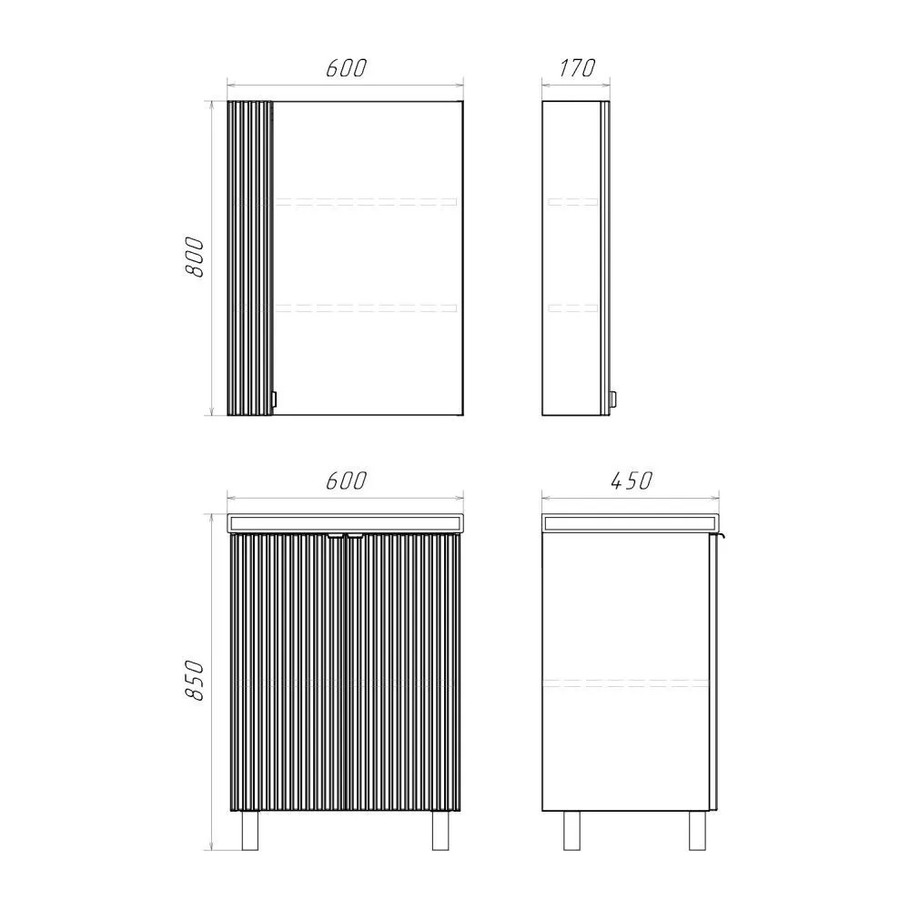 Тумба напольная Comforty Лима 60 с раковиной Como 60 Антрацит 00-00019240CF Тумба напольная Comforty Лима 60 с раковиной Como 60 Антрацит 00-00019240CF — изображение 5