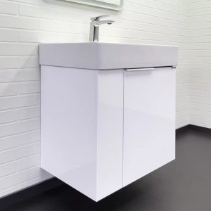 Тумба подвесная Comforty Асти 60 с раковиной CF3WL032 Белый глянцевый 00-00019248CF