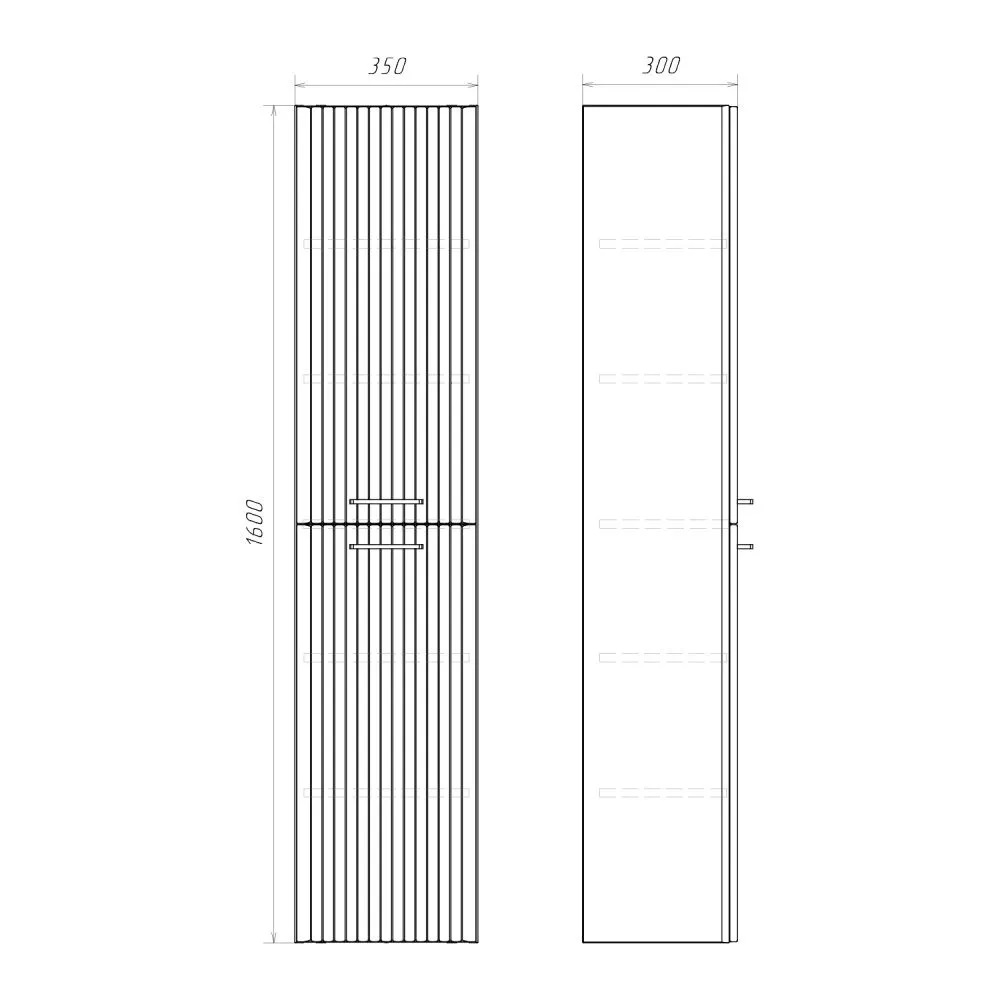 Пенал подвесной Comforty Ангара 35 Дуб тёмно-коричневый 00-00019358CF Пенал подвесной Comforty Ангара 35 Дуб тёмно-коричневый 00-00019358CF — изображение 4