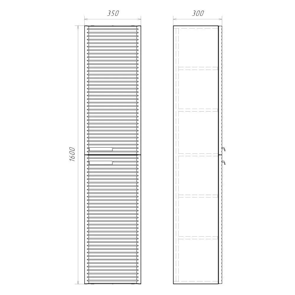 Пенал подвесной Comforty Танжер 35 Белый матовый 00-00019362CF Пенал подвесной Comforty Танжер 35 Белый матовый 00-00019362CF — изображение 5