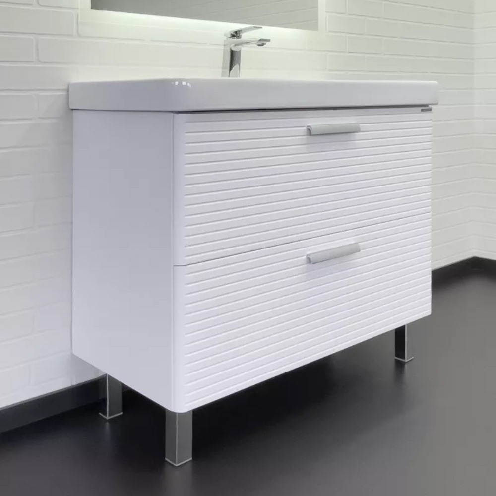 Тумба напольная Comforty Танжер 90,5 с раковиной 4490 Белый матовый / Дуб светлый 00-00019535CF Тумба напольная Comforty Танжер 90,5 с раковиной 4490 Белый матовый / Дуб светлый 00-00019535CF