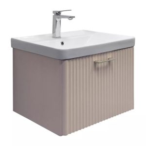 Тумба подвесная Comforty Ангара 61 с раковиной 4460 Дуб латте 00-00021034CF