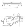 Ванна акриловая Santek Майорка XL 160х95 левая Белый глянцевый 1.WH11.1.991 — изображение 3