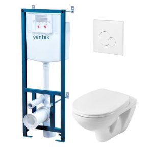 Инсталляция Santek с унитазом Бореаль и кнопкой смыва Белый 1.WH30.2.464 Инсталляция Santek с унитазом Бореаль и кнопкой смыва Белый 1.WH30.2.464