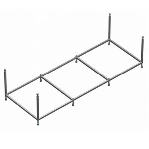 Каркас Santek Санторини 160х70 со слив-переливом и креплениями 1.WH30.2.496 Каркас Santek Санторини 160х70 со слив-переливом и креплениями 1.WH30.2.496