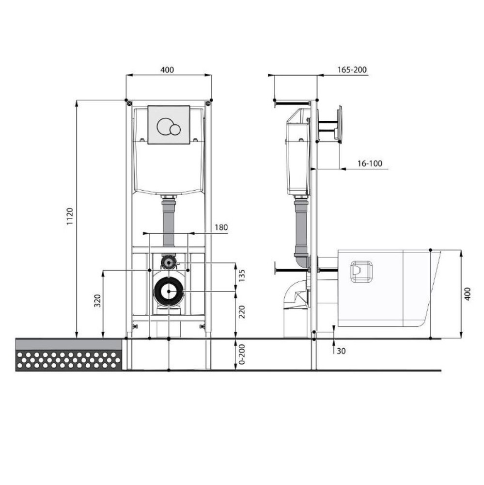 Инсталляция Santek с унитазом Бореаль и кнопкой смыва Хром 1.WH50.1.544 Инсталляция Santek с унитазом Бореаль и кнопкой смыва Хром 1.WH50.1.544 — изображение 4