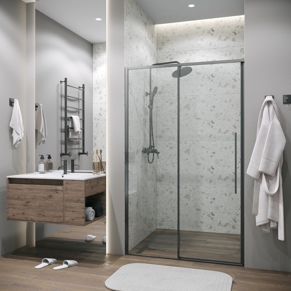 Душевая дверь Grossman Galaxy 110 Графит / Прозрачное 100.K33.01.110.42.00 Душевая дверь Grossman Galaxy 110 Графит / Прозрачное 100.K33.01.110.42.00 — изображение 3