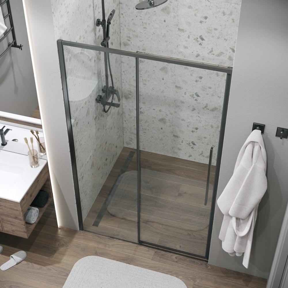 Душевая дверь Grossman Galaxy 110 Графит / Прозрачное 100.K33.01.110.42.00 Душевая дверь Grossman Galaxy 110 Графит / Прозрачное 100.K33.01.110.42.00 — изображение 4