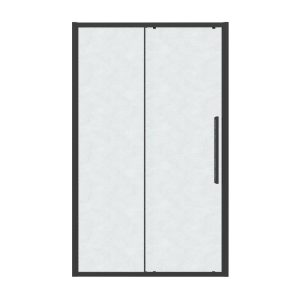 Душевая дверь Grossman Cosmo 100 левая Черный / Шиншила 100.K33.02.100.21.02