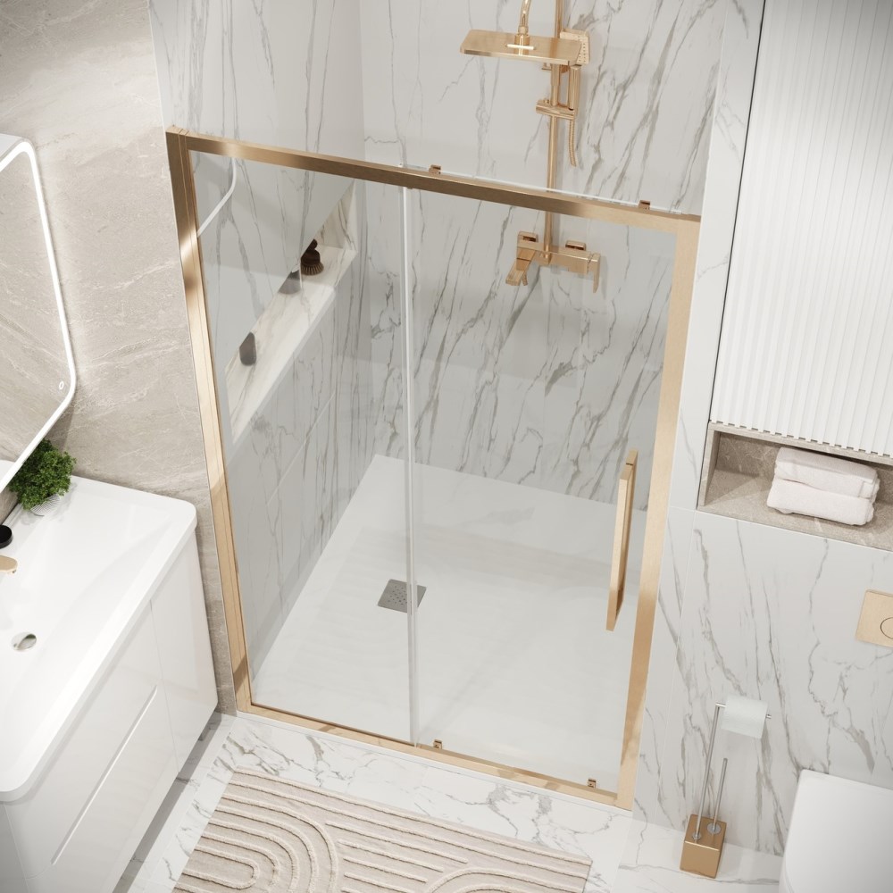 Душевая дверь Grossman Cosmo 130 Золото / Прозрачное 100.K33.02.130.32.00 Душевая дверь Grossman Cosmo 130 Золото / Прозрачное 100.K33.02.130.32.00 — изображение 3