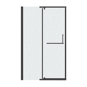 Душевая дверь Grossman Pragma 110 левая Черный / Шиншила 100.K33.03.110.21.02