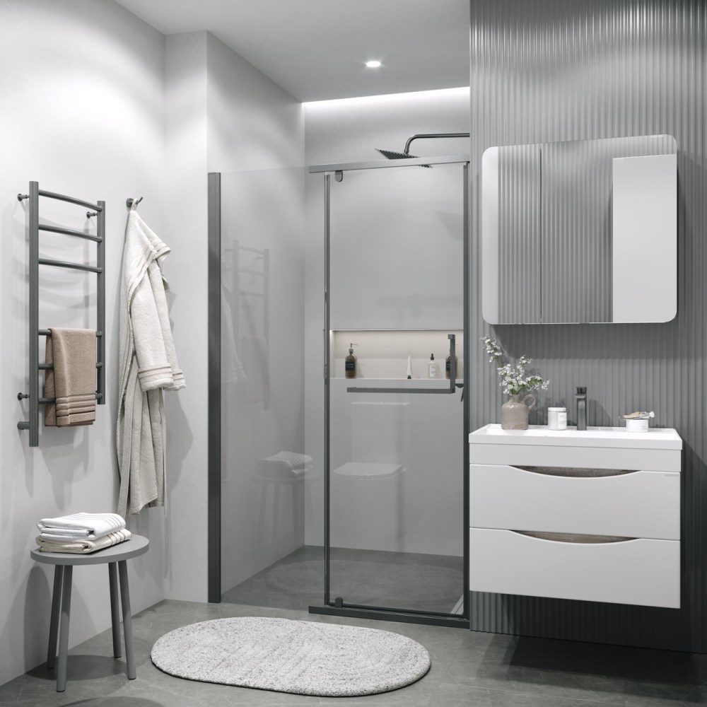 Душевая дверь Grossman Pragma 110 Графит / Прозрачное 100.K33.03.110.42.00 Душевая дверь Grossman Pragma 110 Графит / Прозрачное 100.K33.03.110.42.00 — изображение 3