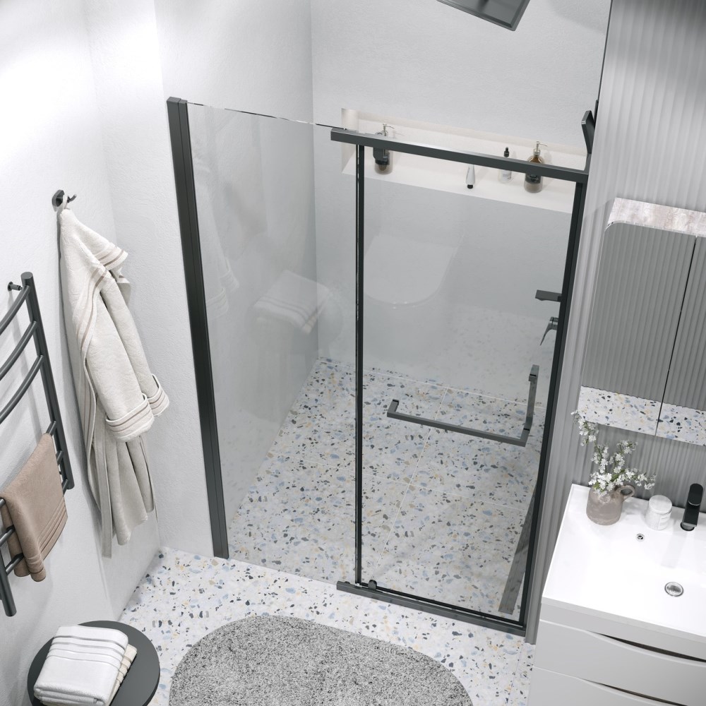 Душевая дверь Grossman Pragma 120 Черный / Прозрачное 100.K33.03.120.21.00 Душевая дверь Grossman Pragma 120 Черный / Прозрачное 100.K33.03.120.21.00 — изображение 2