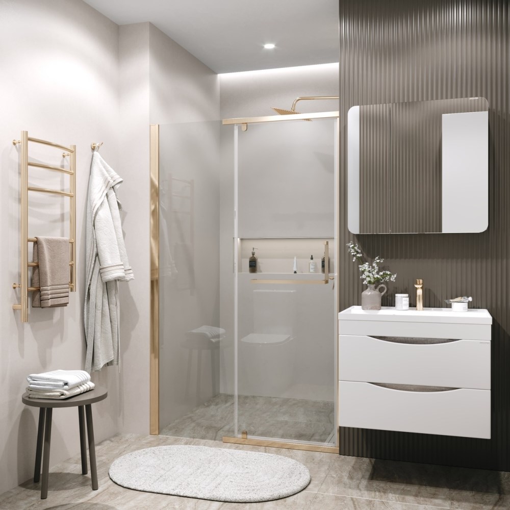 Душевая дверь Grossman Pragma 120 Золото / Прозрачное 100.K33.03.120.32.00 Душевая дверь Grossman Pragma 120 Золото / Прозрачное 100.K33.03.120.32.00 — изображение 2