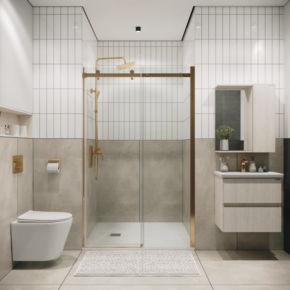 Душевая дверь Grossman Classic 150 Золото / Прозрачное 100.K33.04.150.32.00 Душевая дверь Grossman Classic 150 Золото / Прозрачное 100.K33.04.150.32.00 — изображение 4