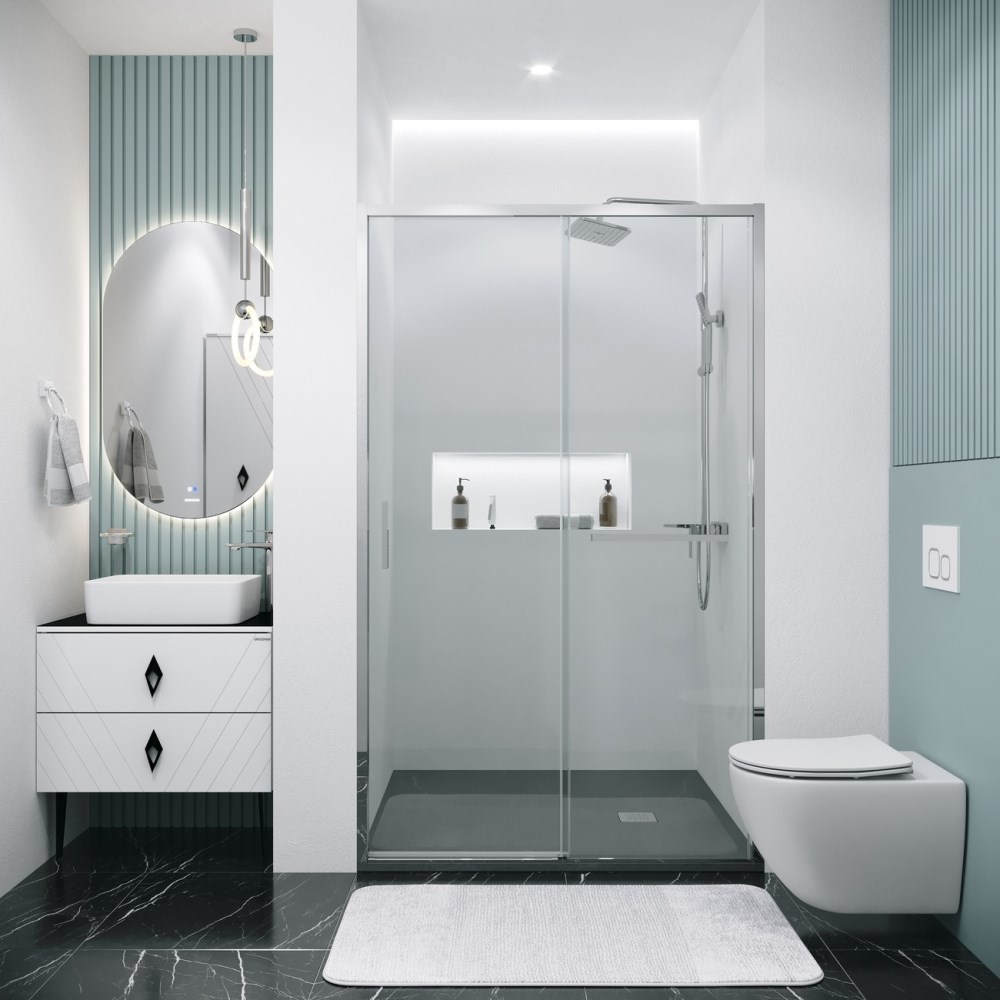 Душевая дверь Grossman Style 100 Хром / Прозрачное 100.K33.05.100.10.00 Душевая дверь Grossman Style 100 Хром / Прозрачное 100.K33.05.100.10.00 — изображение 3