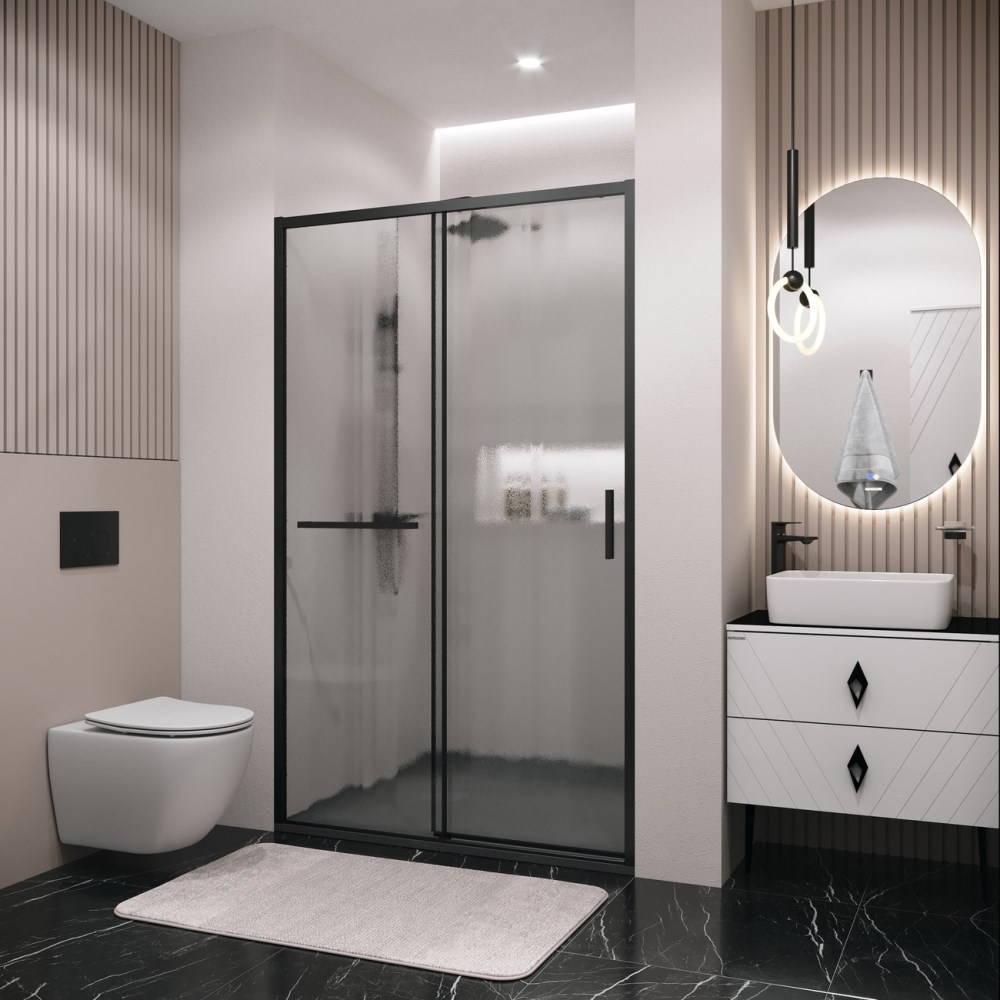 Душевая дверь Grossman Style 110 левая Черный / Шиншила 100.K33.05.110.21.02 Душевая дверь Grossman Style 110 левая Черный / Шиншила 100.K33.05.110.21.02 — изображение 3