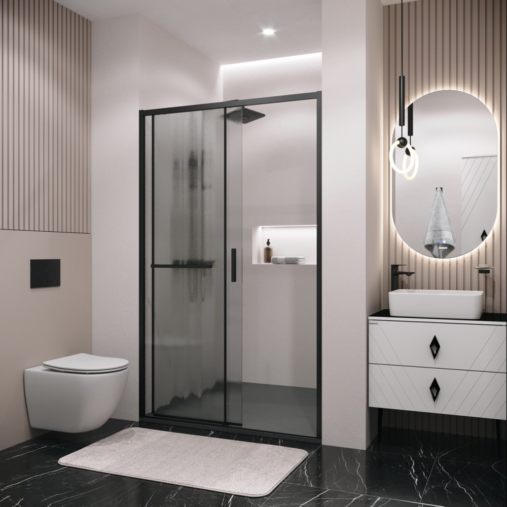 Душевая дверь Grossman Style 110 левая Черный / Шиншила 100.K33.05.110.21.02 Душевая дверь Grossman Style 110 левая Черный / Шиншила 100.K33.05.110.21.02 — изображение 4